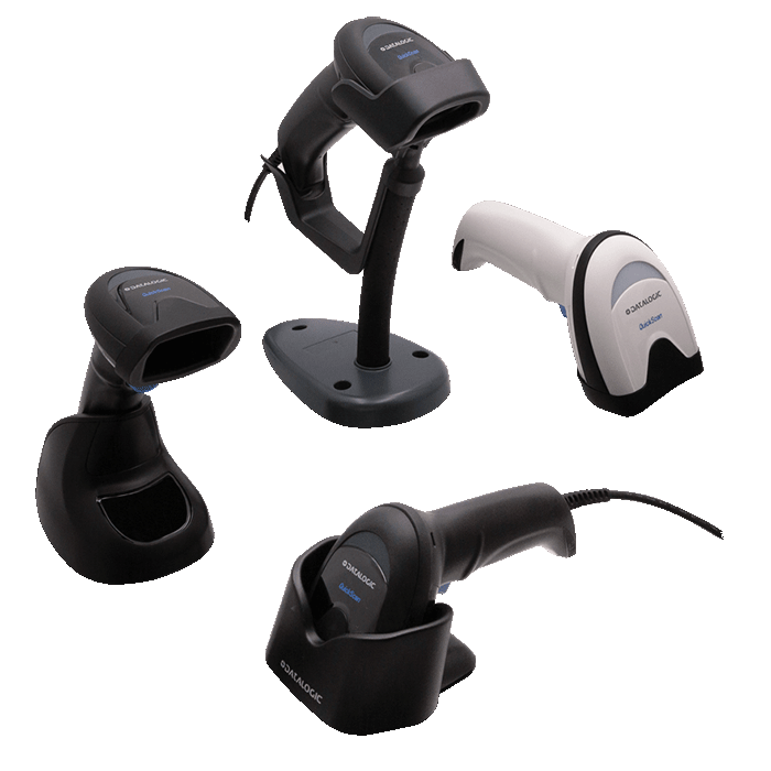 Scanner de codes-barres Datalogic QuickScan QD2500, plusieurs versions avec support